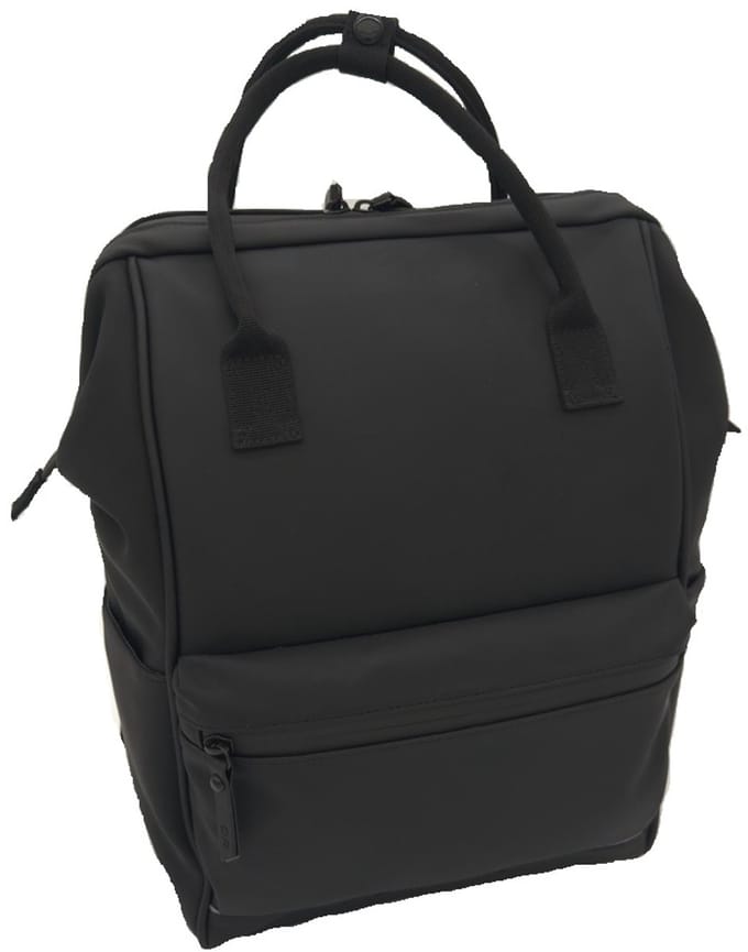 Daniel Ray Daveyton Dull Rubber PU Rugzak - Zwart