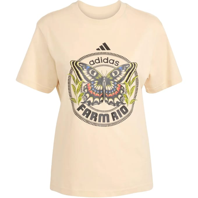 Adidas Farm Gfx Tee Sand Strata Größe: S | Hemden Outlet | Damen | Braun