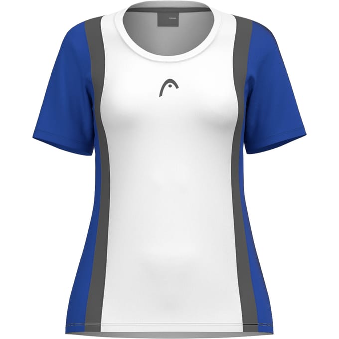 HEAD Club 25 Tech T-shirt Dames-Wit,Blauw