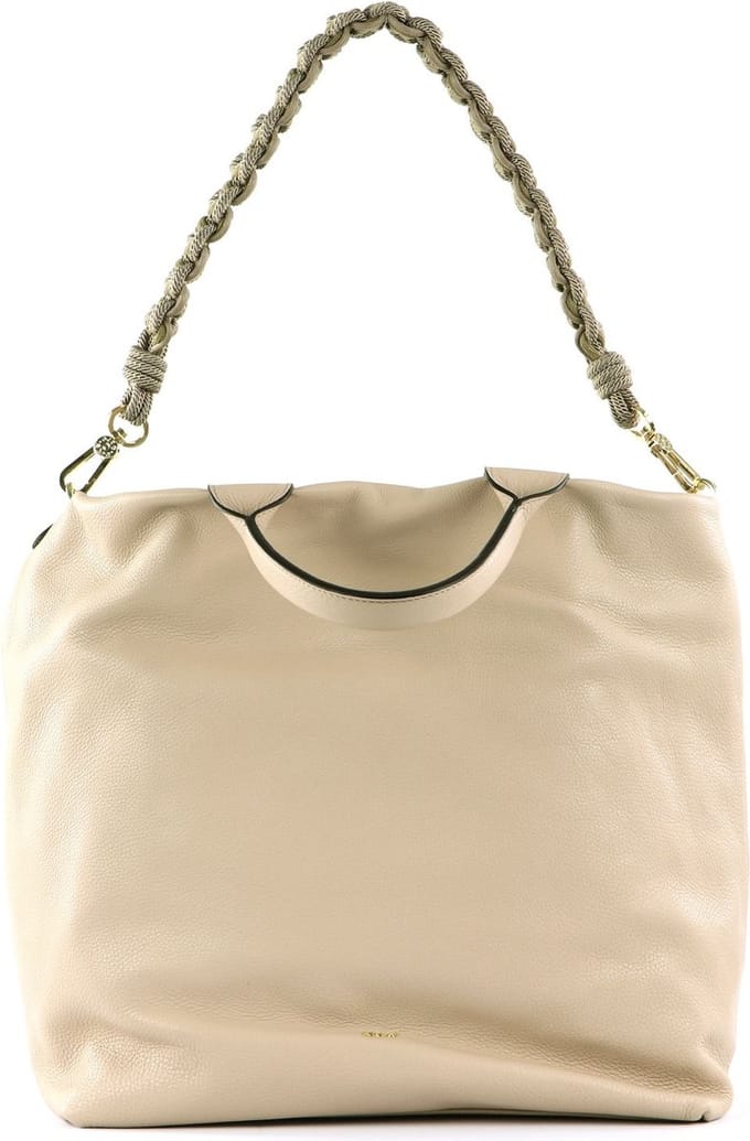 abro Leren Shopper Schoudertas Leather Dalia Bucket Kaia Big Natural Beige