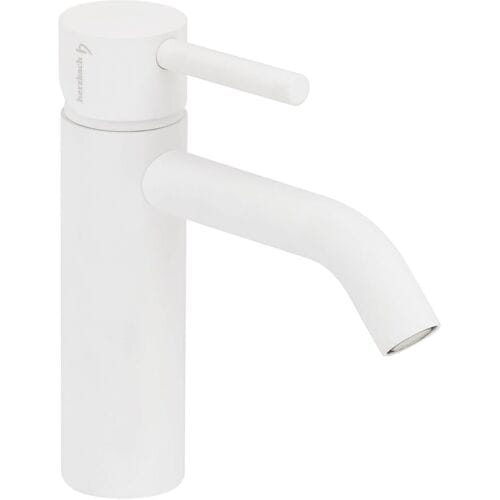 Herzbach DEEP WHITE Single-lever basin mixer M-Size spout 13 cm 23.203200.1.07