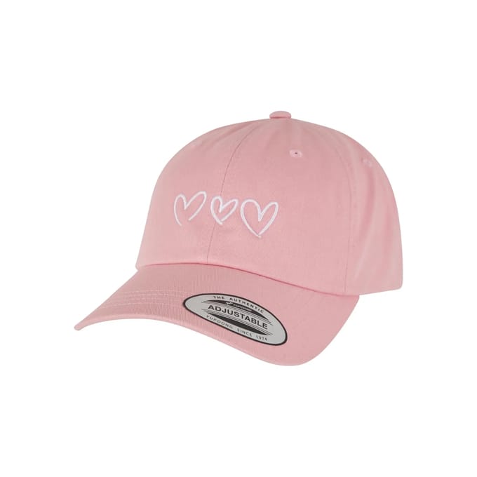 Miss Tee Dames Dad Cap met hartjesmotief MST326