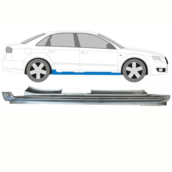 Volledige dorpel voor Audi A4 B7 2004-2007 / Rechts