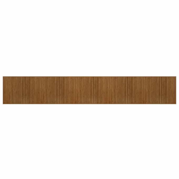 vidaXL - Vloerkleed - rechthoekig - 80x1000 - cm - bamboe - bruin