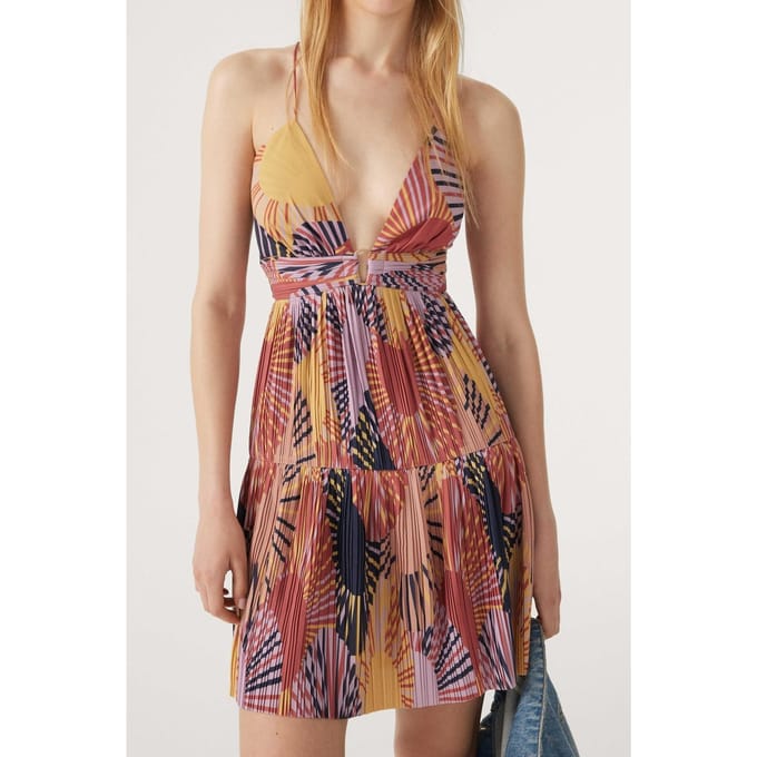 BA&SH Robe Nadja Ocre Maat: M | Mini Jurken Outlet | Dames | Roze