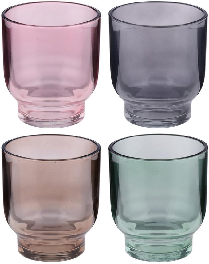 Candle holder plain Ø9xh10cm 4