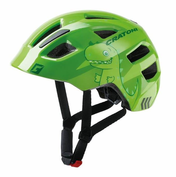 Kinderhelm Cratoni Maxster Dino Groen Glanzend - S/m (51-56cm) - S-M (51-56 cm)