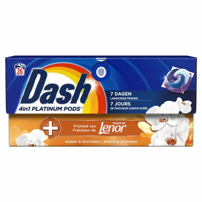 Dash Wasmiddelcapsules 4in1 Pods Amber & Orchidee - 26 stuks