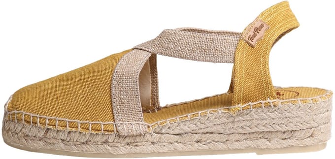 Vegan platte espadrilles voor dames van katoen | VERDI-V