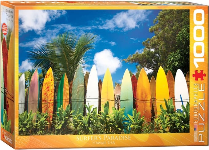 1000-delige Puzzel: Surfplanken, 35x25 cm