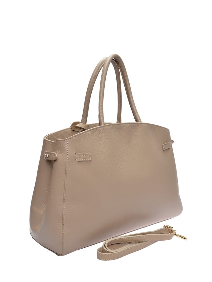Anna Luchini Beige Rundleer Tas