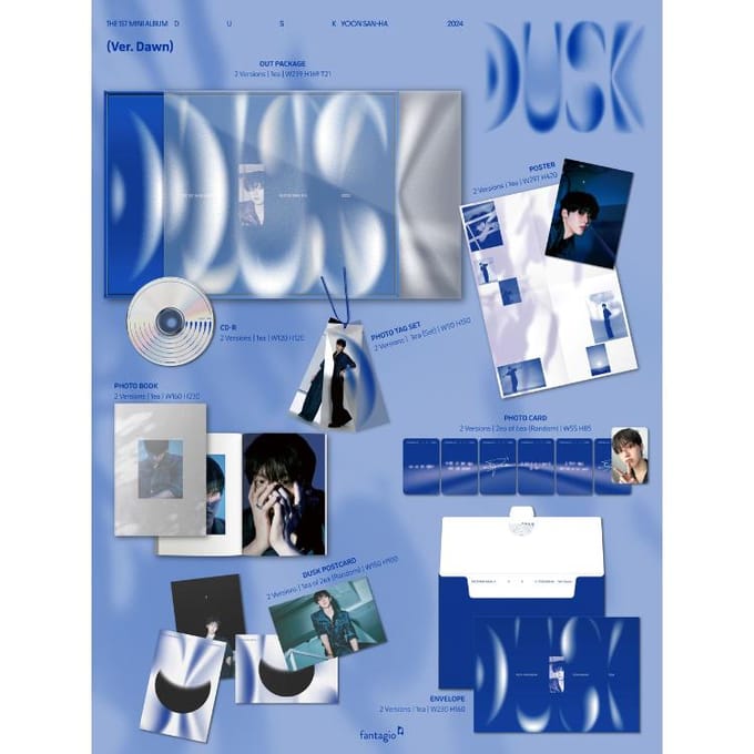 YOON SANHA ASTRO 1e Mini Album DUSK SET Ver white