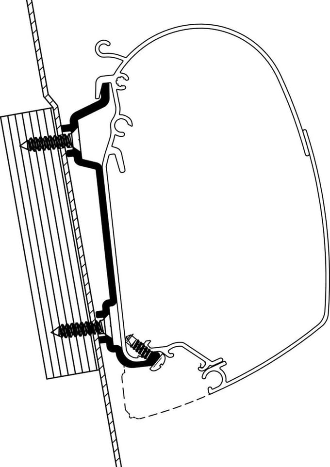 Thule Ford Transit Highroof Adapter Serie 5 - 2 stuks