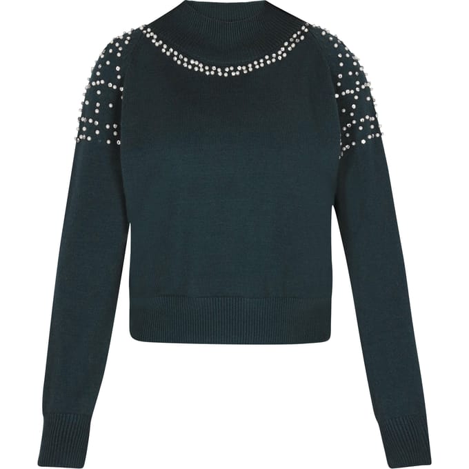 Faina Jumper Dames donkergroen