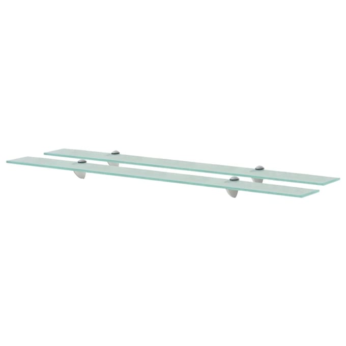 vidaXL - Schappen - zwevend - 2 - st - 100x20 - cm - 8 - mm - glas