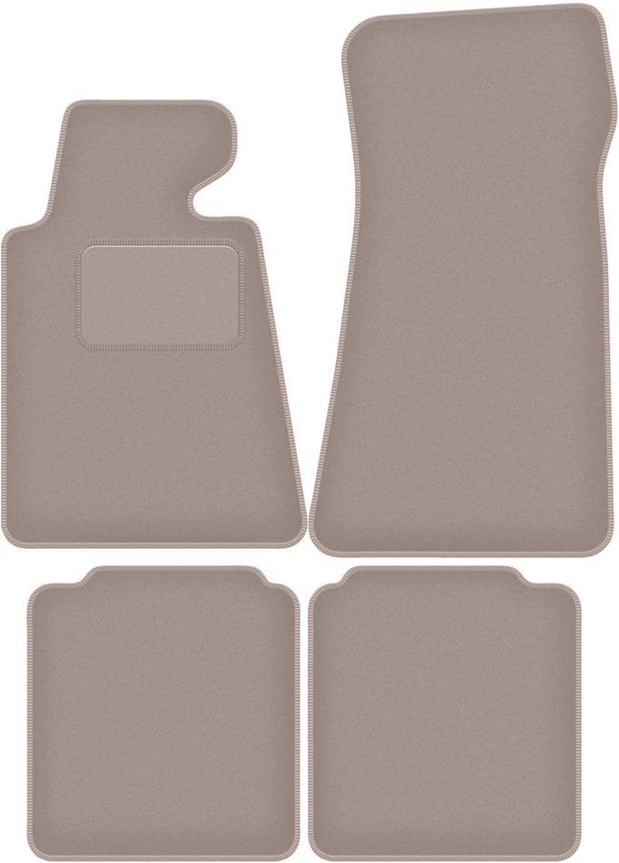 Beige veloursmatten voor: BMW 7 E32 LONG (1986-1994)