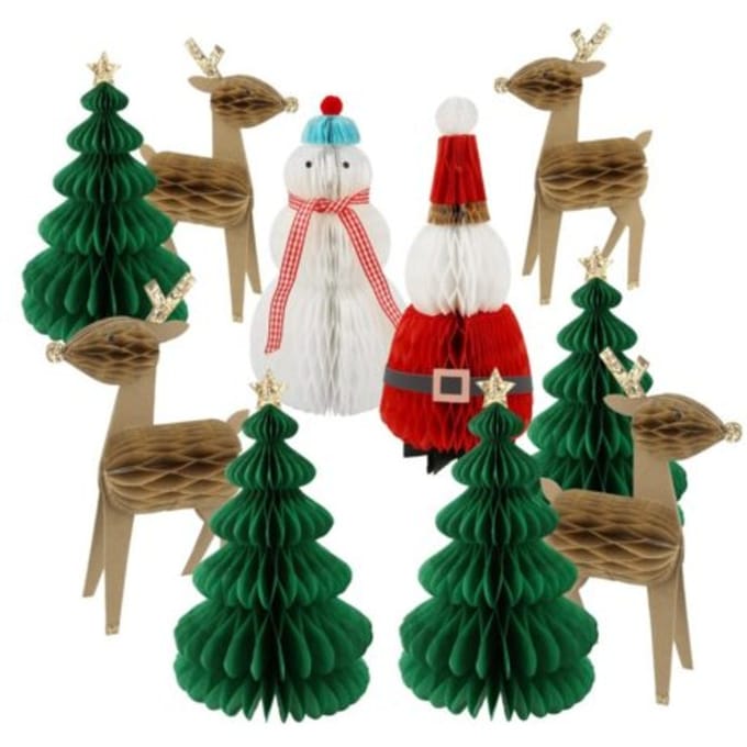 Meri meri kerst - kerstdecoratie honeycomb