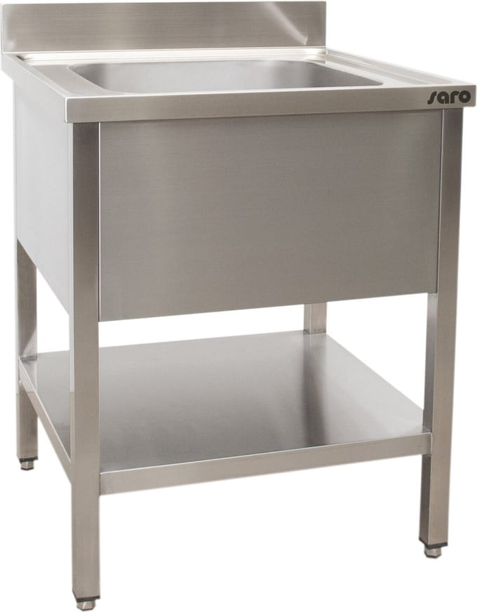 SARO Spoeltafel met 1 Wasbak Gecentreerd 600 mm Diepte 700 Mm - 600-2500 - Horeca & Professioneel - Horeca & Professioneel