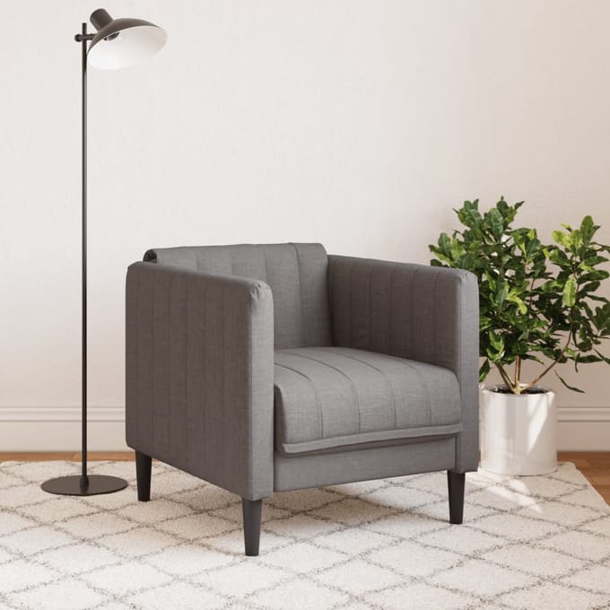 vidaXL - Fauteuil - stof - taupe