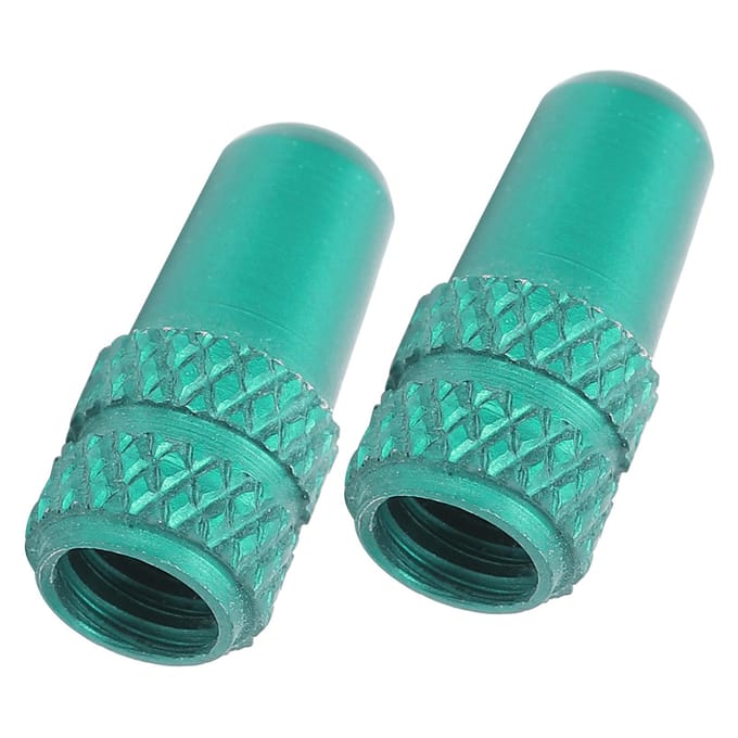 2 stuks Presta Ventieldoppen Aluminiumlegering Presta Fietsventiel Stofkappen FietsbanddoppenGroen blue