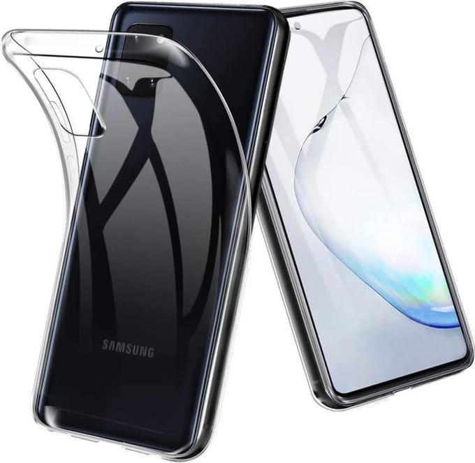 Soft Backcover Hoesje Geschikt voor: Samsung Galaxy Note 10 Lite - Silicone - Transparant