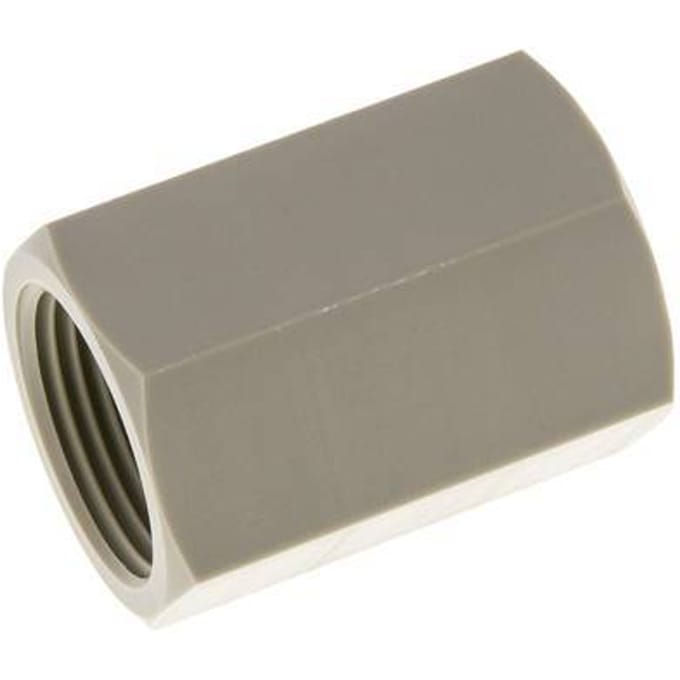 Sok G3/4'' Binnendraad Polypropyleen (PP) 10bar FDA 32mm Hex