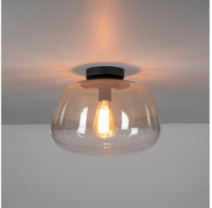 Plafondlamp Pulse Shaded 1L - Amber glas - 36x36x22 cm