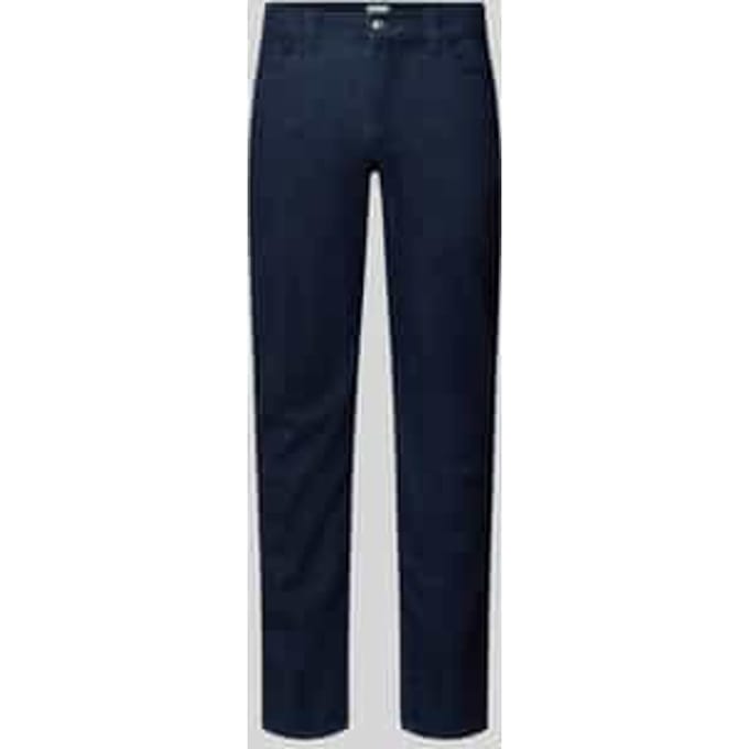 regular fit jeans van katoenmix met viscose en zijdege model 'Chuck'