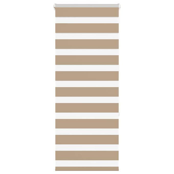 vidaXL - Zebra - Blind - 60x150 - cm - stofbreedte - 55,9 - cm - polyester - zandbruin