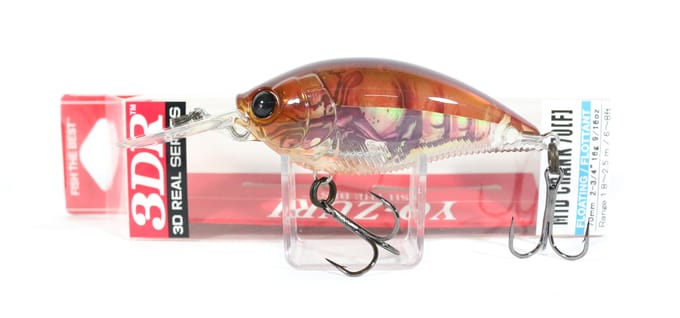 Yo Zuri Duel 3DR Mid Crank 70F Drijvend kunstaas R1318-RBCF (6724) brown
