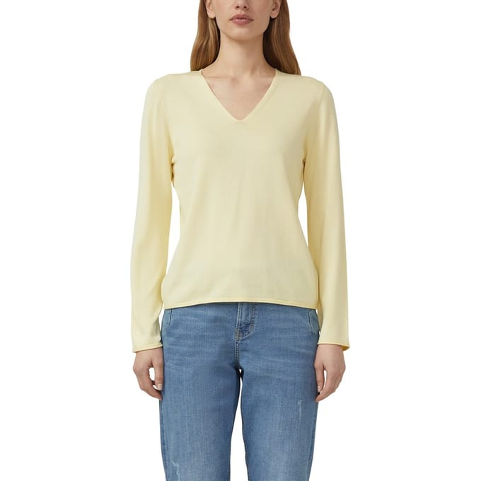 s.Oliver  Pullover Yellow Taglia: 44 | Maglie a manica lunga Outlet | Donna | Giallo