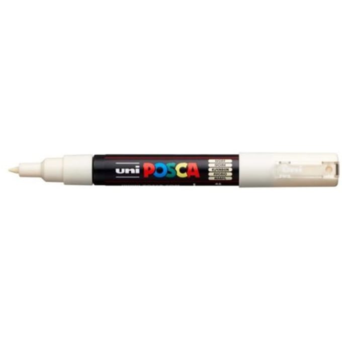 Posca marker met conische punt schrijfdikte extra-fijn ivoor