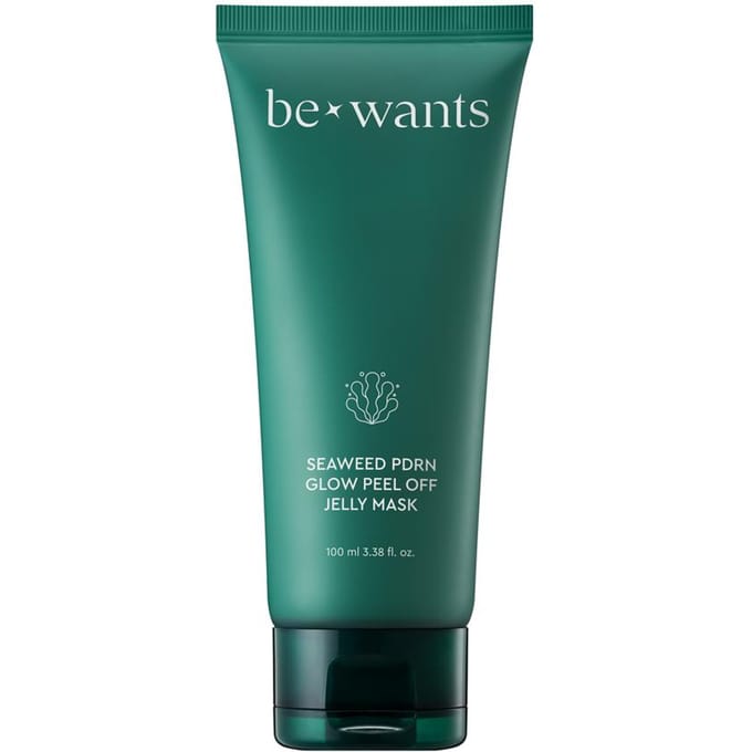 BEWANTS Zeewier PDRN Glow Peel-Off Pack Jelly Mask Set (100 ml + Hoofdband + Spatel) blue