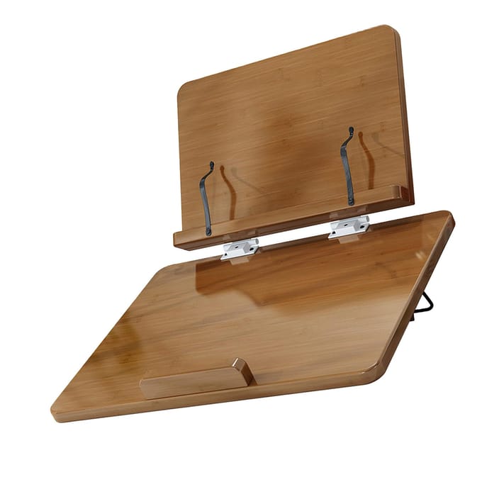 Boekstandaard Multifunctionele Houten Bureau Lezen Boekstandaard Houder voor Studenten Kinderen Donker brown