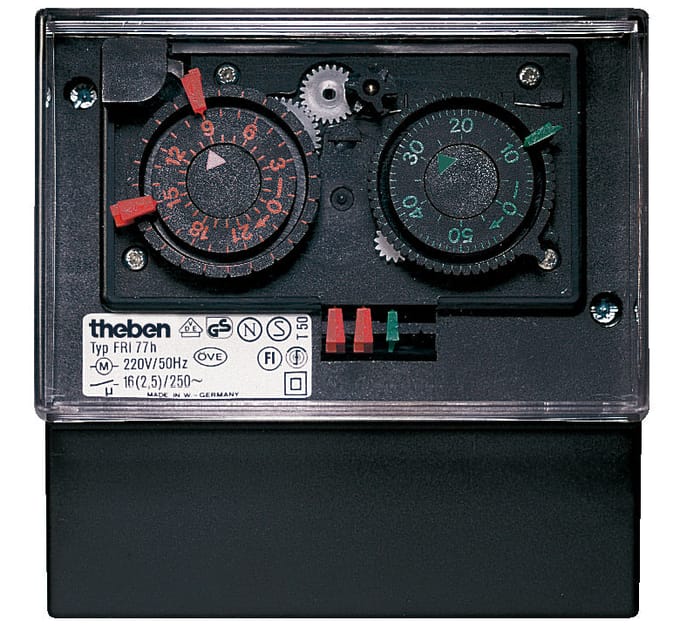 Theben FRI 77G Dubbele Kanalen Ontdooi Timer Schakelaar - 0770033