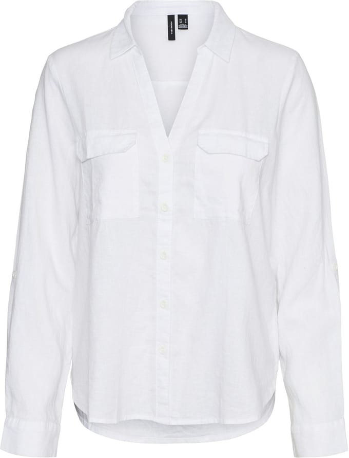 VERO MODA - VMLINN BUMPY LS SHIRT WVN NOOS - Dames - Blouses