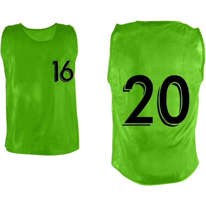 Genummerde chasuble van 16 tot 20 Sporti (x5)