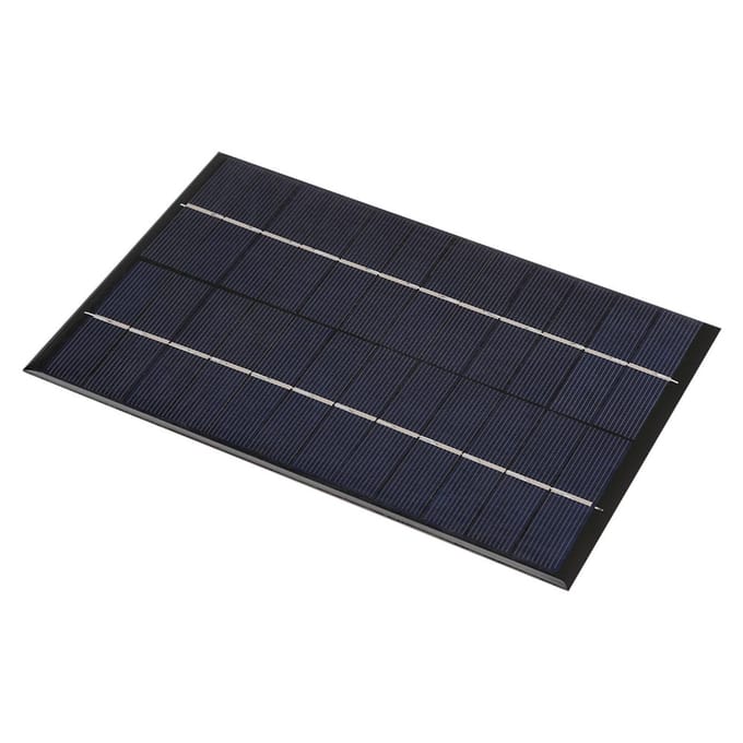 4.2W 12V Mini Draagbaar Polysilicium Zonnepaneel DIY Vermogensmodule Batterijlader black