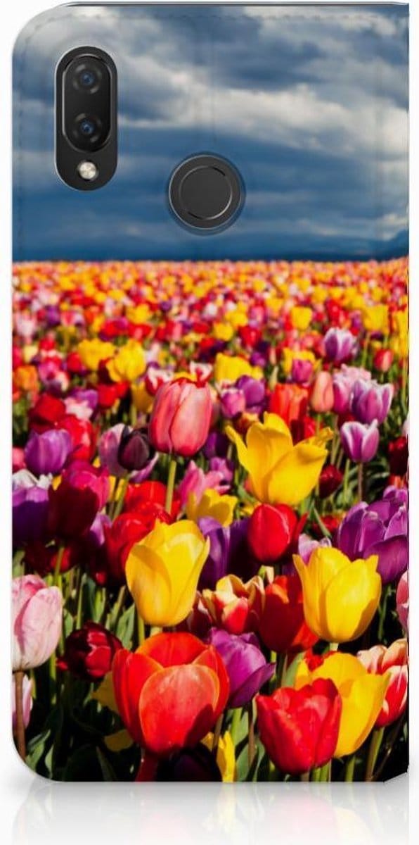 Book Case voor Huawei P Smart Plus Smart Cover Tulpen