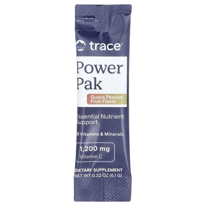 Trace, Pack d'énergie, Goyave Fruit de la passion, 30 sachets individuels, 6,1 g (0,22 oz) chaque
