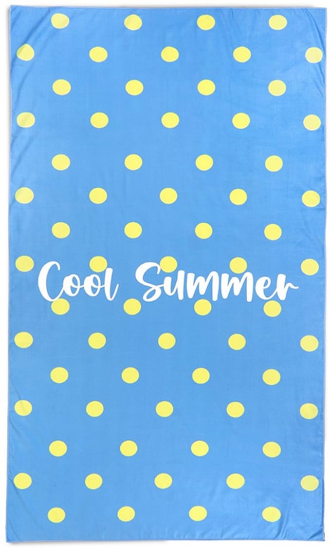Beach Club Strandlaken Cool Summer - 100x180 cm - Blauw