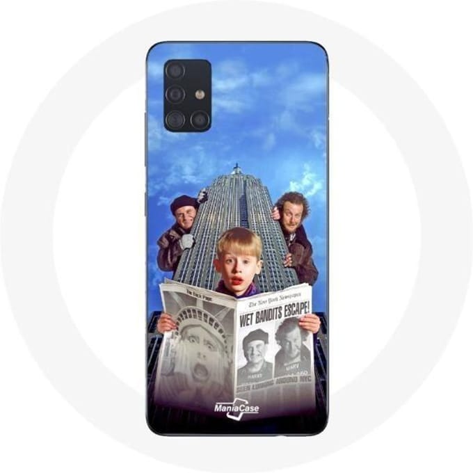 Samsung Galaxy A51 Home Alone hoesje Mam, ik heb het vliegtuig weer gemist