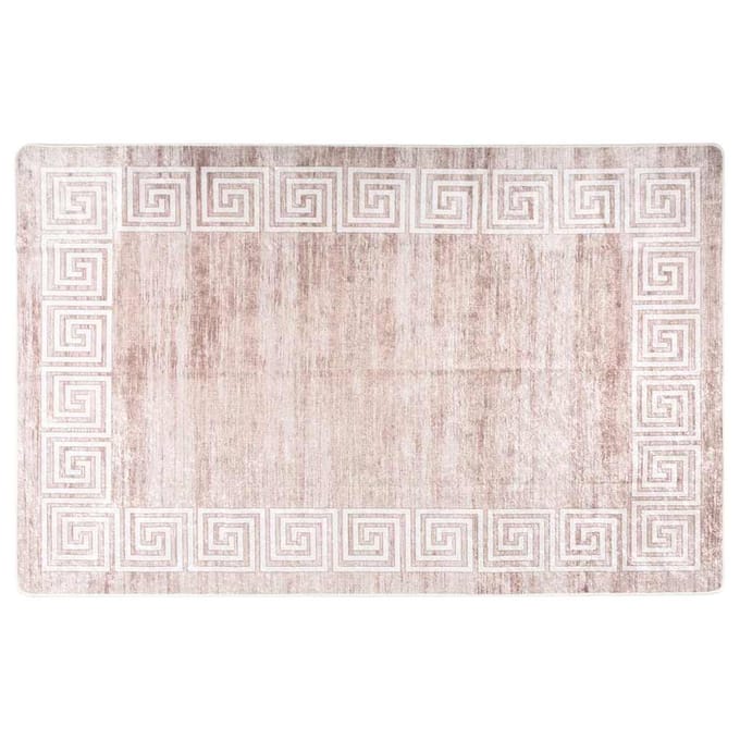 vidaXL - Vloerkleed - wasbaar - 160x230 - cm - beige