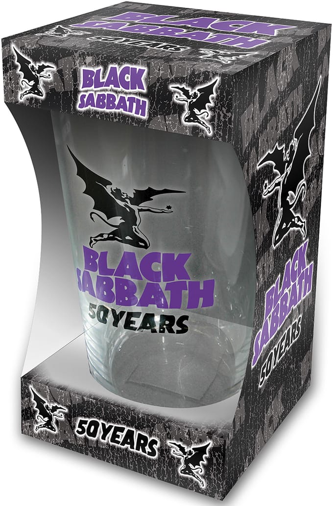 Black Sabbath Bierglas - 50 Years - voor Geen - transparant