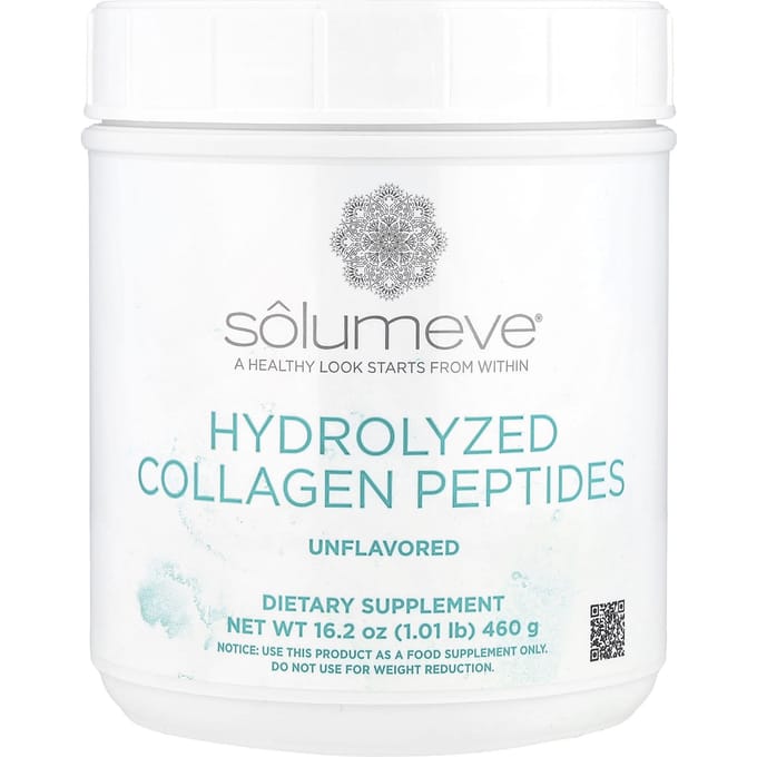 Beauté Éclatante, Peptides de Collagène Hydrolysé, Poudre Non Aromatisée, 460G (16oz/1lb)