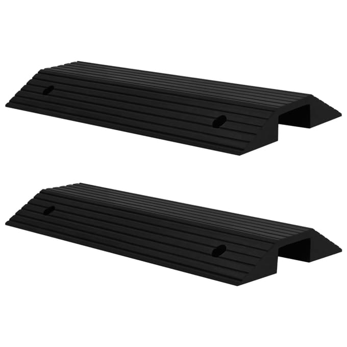 vidaXL - Drempelbruggen - 2 - st - 80x40x8 - cm - rubber
