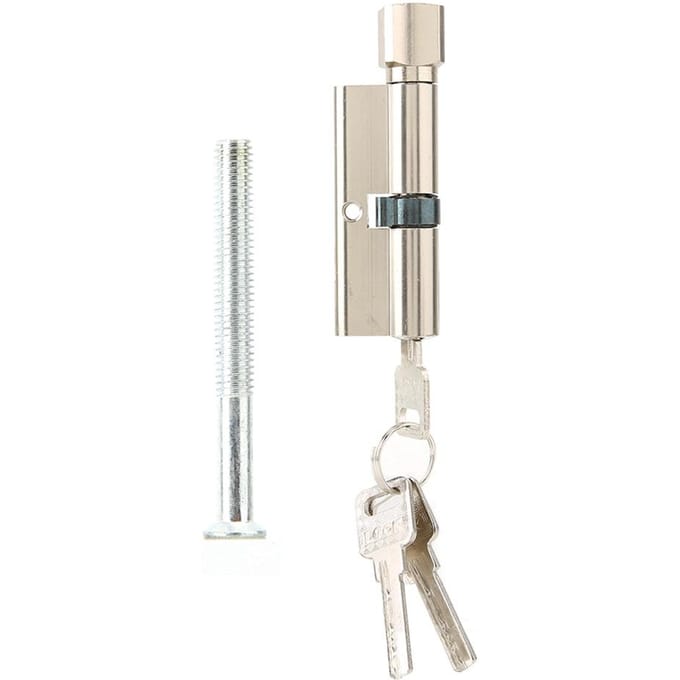 70mm Aluminiumlegering Veiligheid Huisdeurslotcilinder met 3 Sleutels white