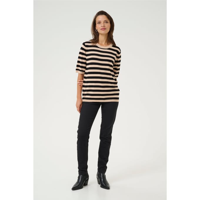 Pullover Regular fit black offwhite