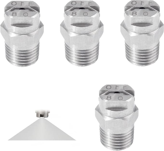 Dailygoods - 4x 110° Spuitmond - Hoge Druk Nozzle voor Hogedrukreiniger