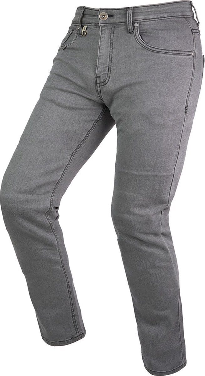 By City Motor-broek-Bull Jeans Grijs-36